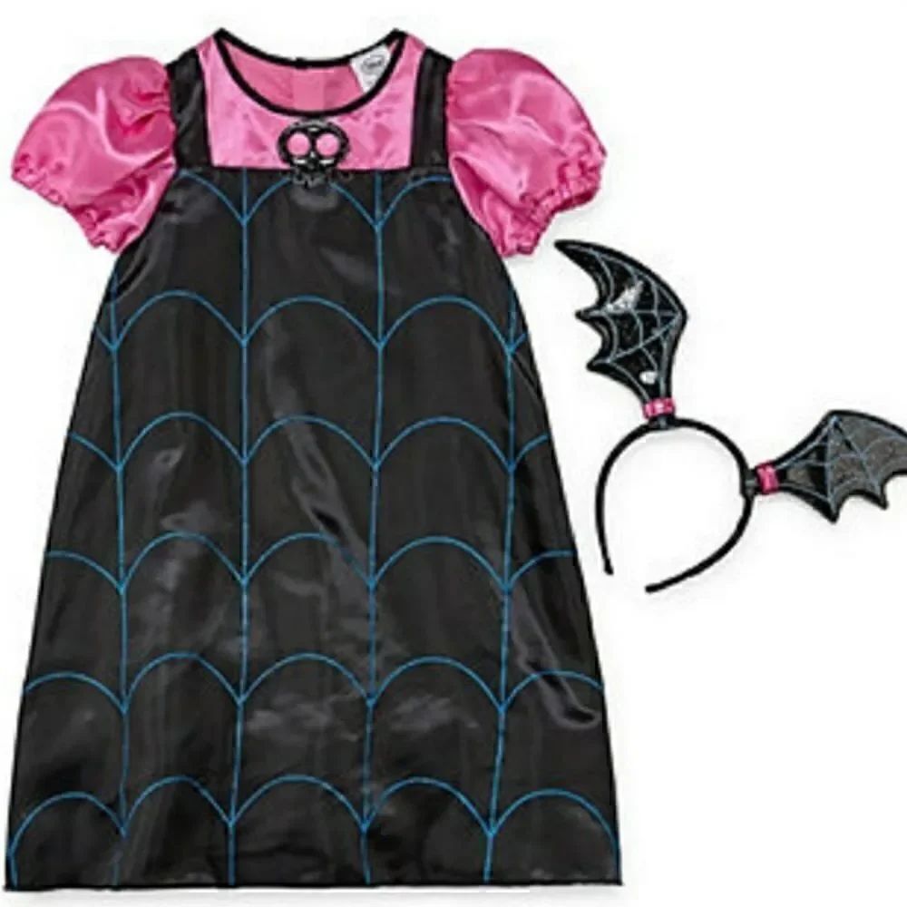 NWT 2 VAMPIRINA DISNEY BAT WING HEADBAND DRESS